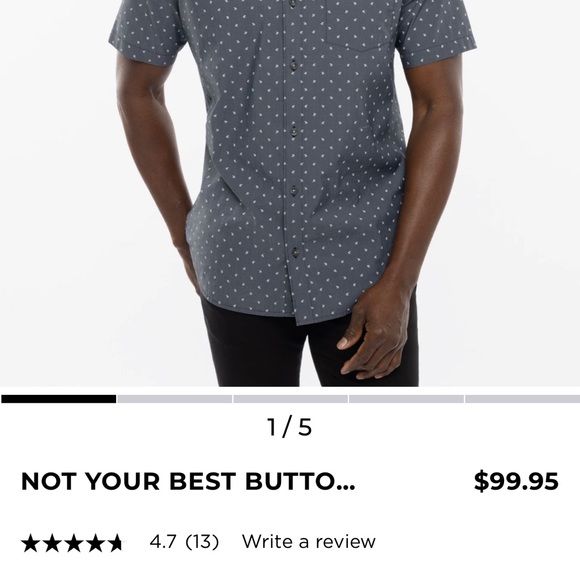 Travis Mathew practically new button up - Picture 4 of 4